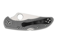 Spyderco DELICA FLAT GROUND ŠEDÁ 01SP666 - KNIFESTOCK