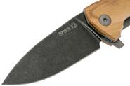 Lionsteel Liner Lock Sleipner Blade PVD+SW blade, OLIVE WOOD handle, IKBS KUR BUL - KNIFESTOCK