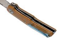 MKM CLAP Natural canvas micarta  scales - Titanium bolsters BÖHLER M390 MK LS01-NC - KNIFESTOCK