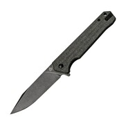 QSP Knife Mamba V2, Black Stonewash D2 Blade, Black Micarta Handle QS111-G2 - KNIFESTOCK