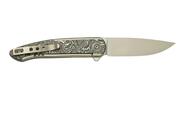 WE KNIFE Smooth Sentinel, 20CV, Titanium, Aluminium Foil Carbon Fiber, WE20043-5 - KNIFESTOCK