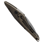 Petrified Fish PFE10 Hummingbird Satin M390 Brown Titanium PFE10BRS - KNIFESTOCK