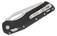 Microtech MSI® S/E Tri-Grip Injection Molded Black Stonewash Part Serr 210T-11PM - KNIFESTOCK