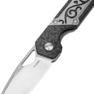 Kizer Frame Lock Mini Militaw Jonathan Styles S45VN Titanium+Carbon Fiber Ki3634SA4 - KNIFESTOCK