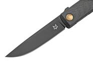 Fox Knives FOX CHNOPS FOLDING KNIFE STAINLESS STEEL M390 PVD BLADE,CARBON FIBER 3K HANDLE FX-543 CFB - KNIFESTOCK