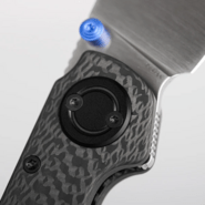 Vosteed Shilin Cutter Elmax Satin Black Carbon Fiber A2810 - KNIFESTOCK