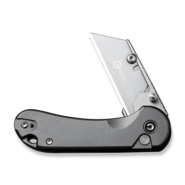 CIVIVI Elementum Utility Gray Aluminum Handle Stonewashed S/S Blade Holder Plain - KNIFESTOCK