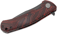 Petrified Fish PF949 Warrior Black Stonewash K110 Red Gmascus G10 PF949R - KNIFESTOCK