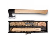 ROSELLI Axe, long handle,GB with sharpening stone R850P - KNIFESTOCK