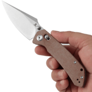 Tenable Knives Fenrir Stonewashed Nitro V, Braunes Micarta T1034V2 - KNIFESTOCK