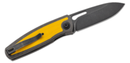 Kansept Mato Black Stonewashed CPM-S35VN, Twill Carbon Fiber +Yellow G10 K1050A3 - KNIFESTOCK