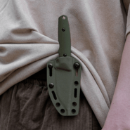 Vosteed H-Back 14C28N Black Stonewash Green G10 D0402 - KNIFESTOCK