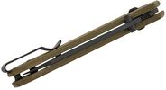MKM YIPPER – MAGNACUT BLACK COAT.bld - OD GREEN G10 hdl, CROSS BAR LOCK MK YP-GODB - KNIFESTOCK