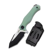 Cubey Golf Fixed Aus-10 Blade Knife Jade G-10 Handle with Kydex Sheath K230F - KNIFESTOCK