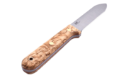 Brisa Kephart 115 - Stabilized curly birch 80CrV2 Flat Sheath kephart 115 BR-274-66654-1566 - KNIFESTOCK