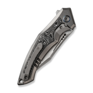 We Knife Orpheus Gray Titanium Integral Handle With Aluminum Foil Carbon Fiber Inlay WE23009-2 - KNIFESTOCK