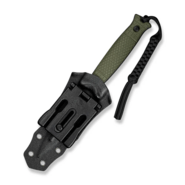 Civivi Perfrico Milled OD Green G10 HandleBlack Stonewashed 14C28N BladeWith 1PC Black Lanyard - KNIFESTOCK