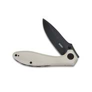 KUBEY Ruckus Liner Lock Folding Knife Ivory G10 Handle KU314D - KNIFESTOCK