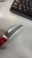 Brisa Necker 70-Red micarta 12C27 Flat Sheath Necker 70 Kydex - Flat BRS-004-9819-1512 - KNIFESTOCK