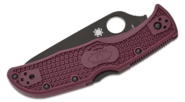 Spyderco C243BGBKP SP ENDELA BURGUNDY LIGHTWEIGHT CTS-PD#1 BLACK BLADE PLAINEDGE - KNIFESTOCK