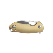 Giant Mouse ACE Riv Liner Lock Brass / Satin Magnacut RIV-LL-BRASS - KNIFESTOCK