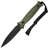 Civivi Perfrico Milled OD Green G10 HandleBlack Stonewashed 14C28N BladeWith 1PC Black Lanyard - KNIFESTOCK