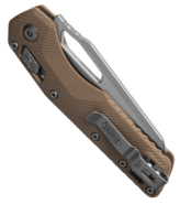 Microtech MSI® S/E Fluted G-10 Tan Stonewash Partial Serrated 210-11FLGTTA - KNIFESTOCK