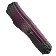 Microtech Cypher® II D/E Full Serrate Signature Series Purple X-51 Standard 1242-3PUX51S - KNIFESTOCK
