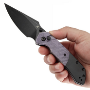 TENABLE KNIVES Fenrir Blackwash 14C28N 0.138‘/3.5mm Lila Micarta + Blackwash A - KNIFESTOCK