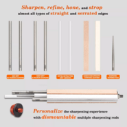 Sharpal  TRANSFOROD 11-In-1 Adjustable Angle Guided Field Sharpener SH-210N - KNIFESTOCK