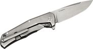 Lionsteel Folding knife, M390 blade, Titanium handle GREY Acc. IKBS wood KIT box  TRE GY - KNIFESTOCK