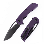 Kansept Kryo Black Coating D2 Blade Purple G10 T1001B3 - KNIFESTOCK