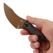 Kansept Niko Rose Gold Coated D2,Twill CF G004A9 - KNIFESTOCK