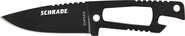 Schrade Extreme Survival Small Fixed Drop Point 7Cr17MoV Lama, Nylon Resin, Fodero con Catena da Col - KNIFESTOCK