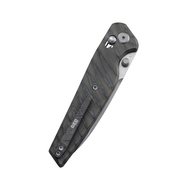 GEO Knife FANTASM SW M390 Blade Tiger Stripe Pattern Flamed Ti - KNIFESTOCK