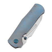Kansept Dreadnaught Stonewashed CPM S35VN, Blå Anodiserad Ti - KNIFESTOCK