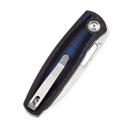 KANSEPT Mato, CPM-S35VN, Twill Carbon Fiber +Blue Black G10 K1050A4 - KNIFESTOCK