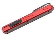 Golgoth G11C3 Rouge. Couteau automatique OTF lame acier D2 manche aluminium rouge et fibre de carbon - KNIFESTOCK
