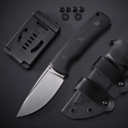 Petrified Fish PFP01FBeluga Satin N690 Fekete G10 PFP01FDS - KNIFESTOCK