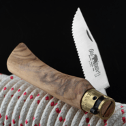 OLD BEAR® XL - STAINLESS STEEL, OLIVE HANDLE, SERRATED BLADE 9337/23_LU - KNIFESTOCK
