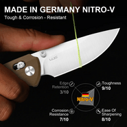 Kizer T1 CD Nitro-V,Satin,G10 - KNIFESTOCK