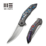 We Knife Merata Gray Titanium Handle With Nebula Fat Carbon Fiber Inlay WE22008B-2 - KNIFESTOCK