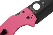 Spyderco YoJumbo Pink G-10 Black Blade SPRINT C253GPNBKP - KNIFESTOCK