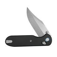 GEO Knife Ethereal Cutter SW M390 Blade Black G10 - KNIFESTOCK