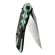 Bestech SAMARI M390, Satin+Black, Titanium, Black+Green BT2009C - KNIFESTOCK