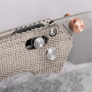 Vosteed Mini Psyop Elmax Bead Blast Stonewash Green Norplex UltreX™ Micarta A230 - KNIFESTOCK