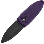 Bestech QUQU 14C28N Black DLC G10 Purple Button Lock BG57A-4 - KNIFESTOCK