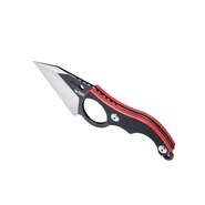 KUBEY Hippocam EDC nůž s pevnou čepelí Černá rukojeť G10 KU166A - KNIFESTOCK
