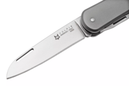 Fox-Knives FOX VULPIS FOLDING KNIFE STAINLESS STEEL M390 POLISH BLADE,TITANIUM SANDBLASTED HANDLE FX - KNIFESTOCK