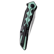 BESTECH SAMARI M390, Satin+Black, Titanium, Black+Green BT2009C - KNIFESTOCK